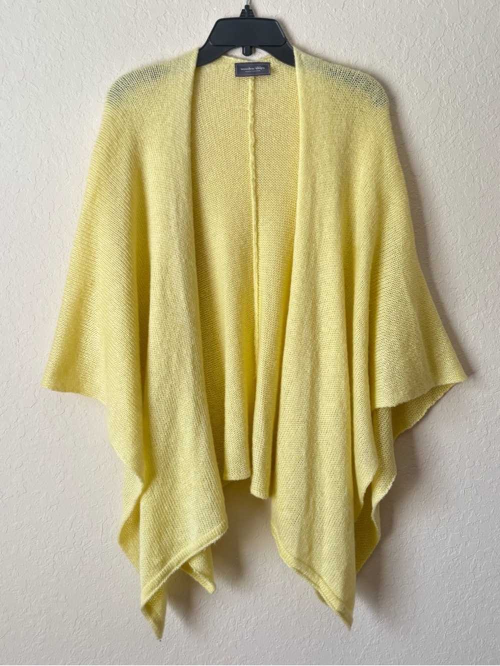 Wooden Ships | Women's Mohair Wool Blend Wrap Shawl Yellow Size Small/Medium